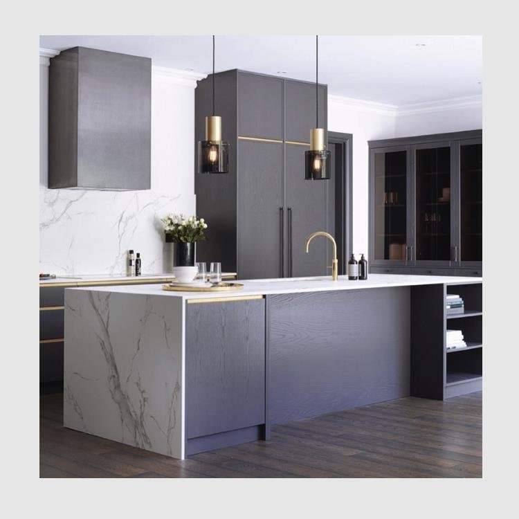 YAMAN Rta Lacquer Modular Islands Kitchen Cabinets For Sale