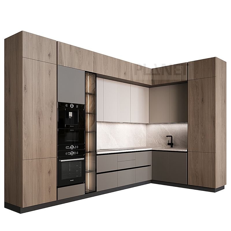 Kerala price with soft closing drawers folding kitchen cabinet