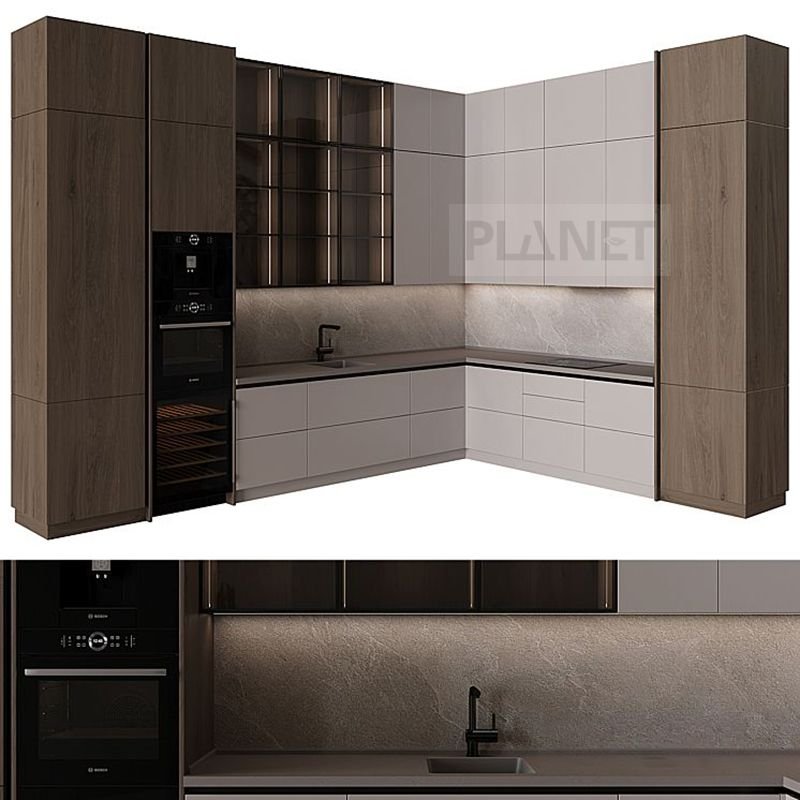 Kerala price with soft closing drawers folding kitchen cabinet