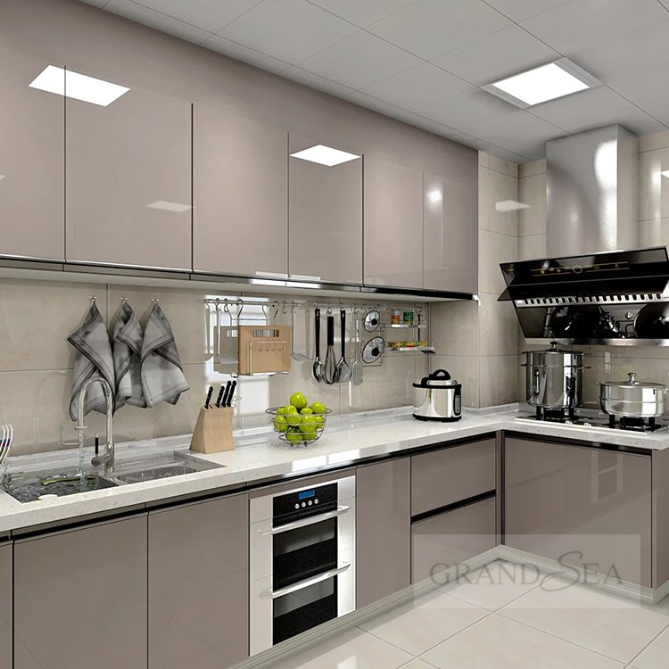 Kitchen cabinet with refrigerator panel sink and cabinet combo wholesale wood pantry kitchen cabinets solid wood