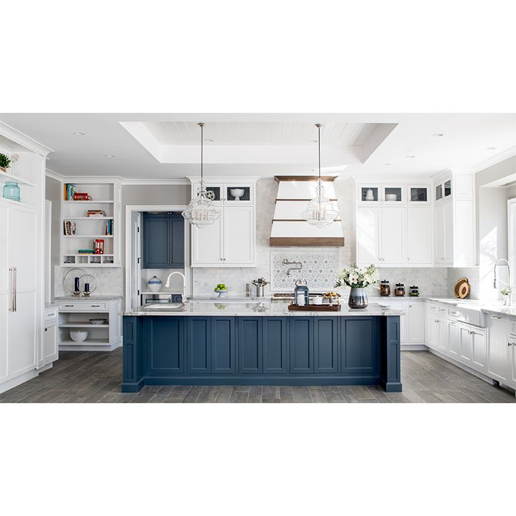 Ready to Assemble New Design Kitchen Cabinet In Matte Lacquer Painting Finish With 3D Rendering Design Service