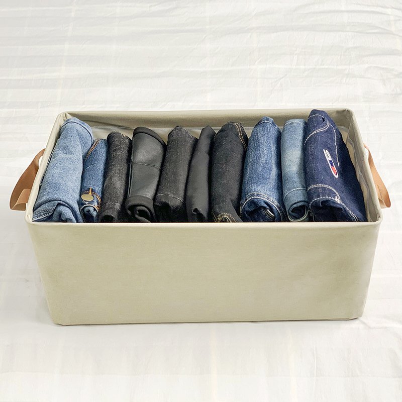 Household Hot Sale Clothes Organizer Closet Storage Washable Wardrobe Drawer Organizer For Clothes Jeans Underwear Storage Box