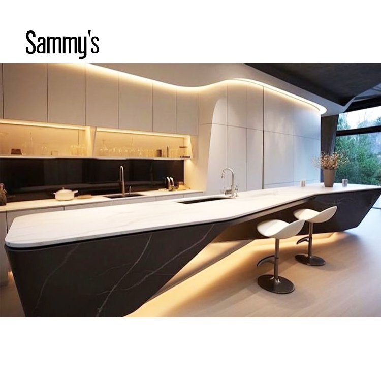 AK121 Sammys high end knock down kitchen cabinets solid wood