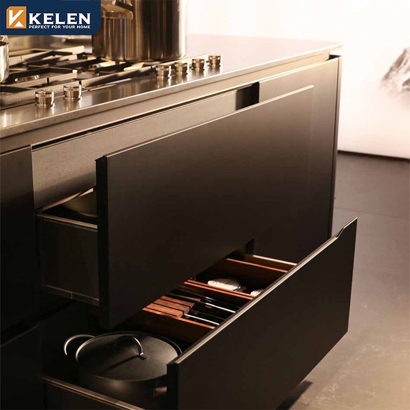 Kelen 2024 luxury custom furniture island manufacturer modern designs china kitchen cabinet