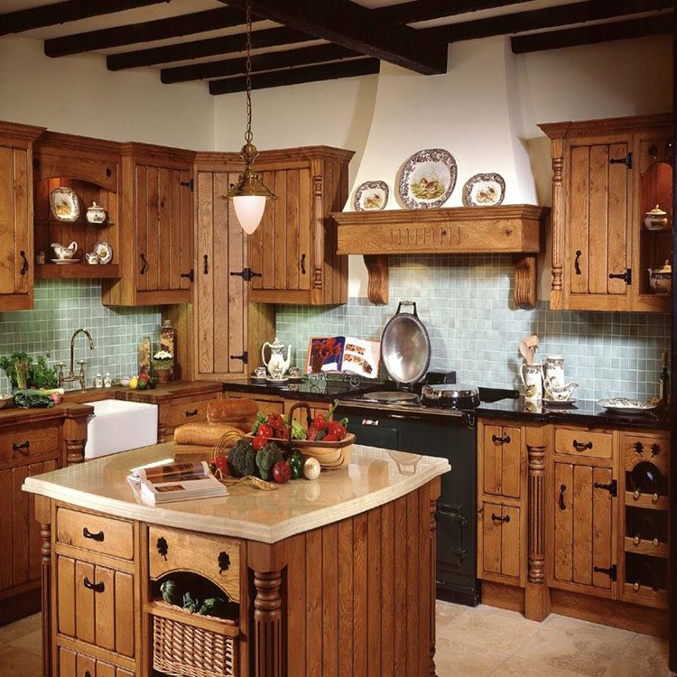 Classic ready built laminated plywood kitchen cabinet film furniture