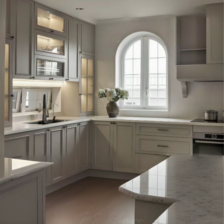 Modern designs kitchen cabinets small design solid wood kitchen cabinet classic