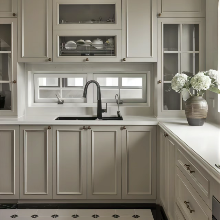 Modern designs kitchen cabinets small design solid wood kitchen cabinet classic