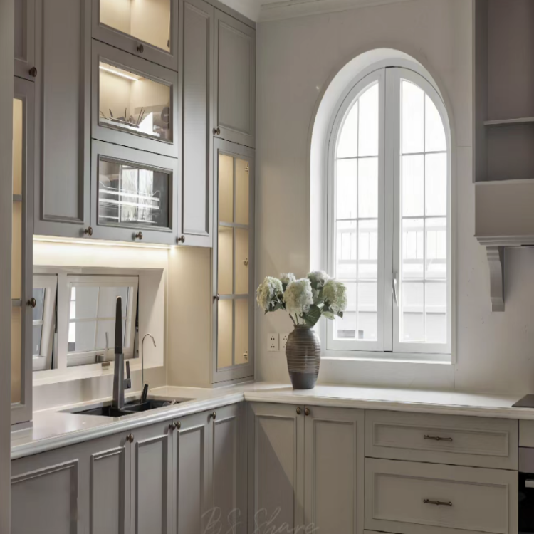 Modern designs kitchen cabinets small design solid wood kitchen cabinet classic