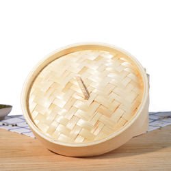 big small size square mini dim sum food rice organic bamboo steamer basket kit set favors 3 6 8 10 12 14 inch