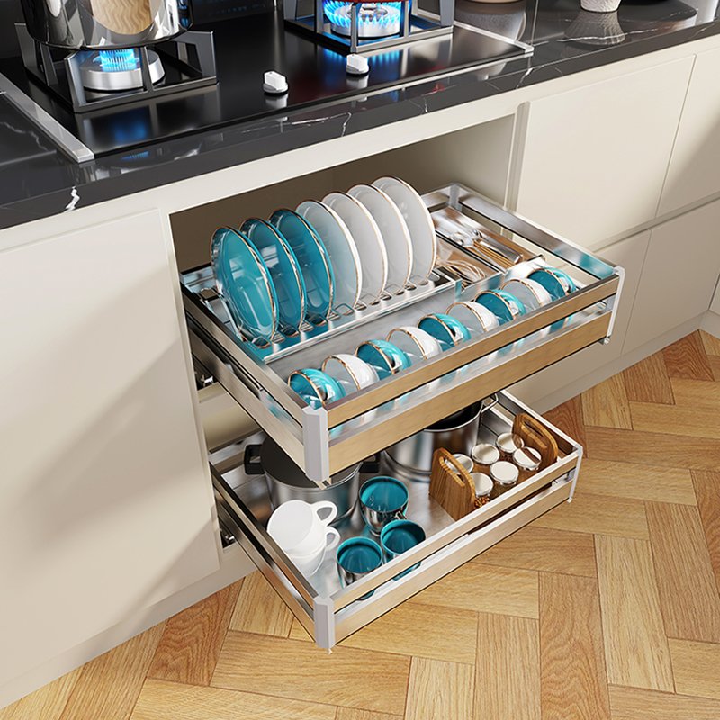 Kitchen Cabinet Accessories Multipurpose Drawer Basket pull out Seasoning Basket GFR383