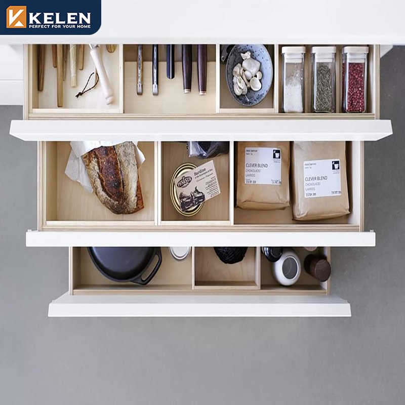 KELEN 2024 kitchen cabinet mdf supplier set modular modern pvc wood furniture kitchen cabinet