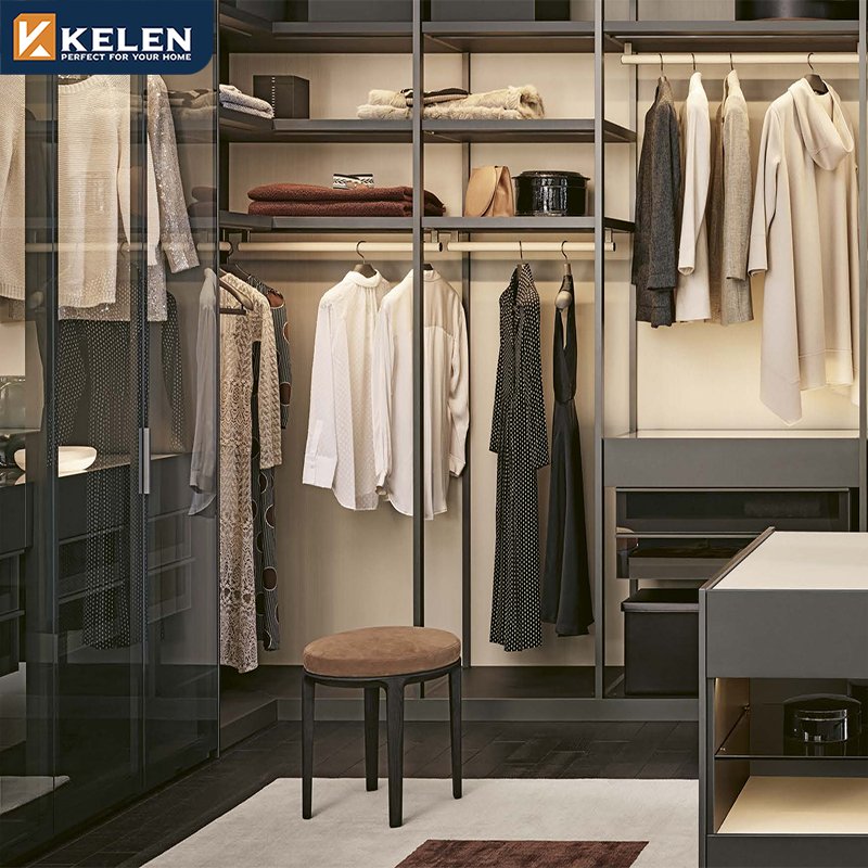 Kelen 2024 Wardrobe modern customized organizer Wardrobes Bedroom Closet organizer Design laminate wardrobe closet