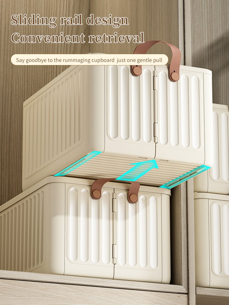 2024 Household Drawer Style Clothing Storage Basket Large Capacity Washable Foldable