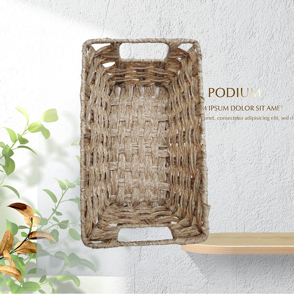 Woven storage basket