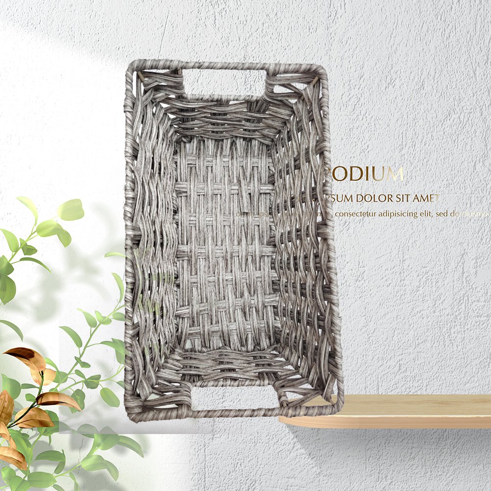 Woven storage basket