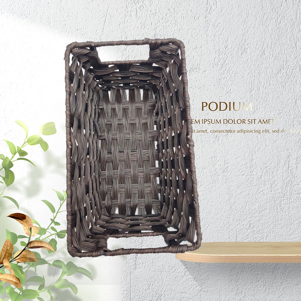 Woven storage basket