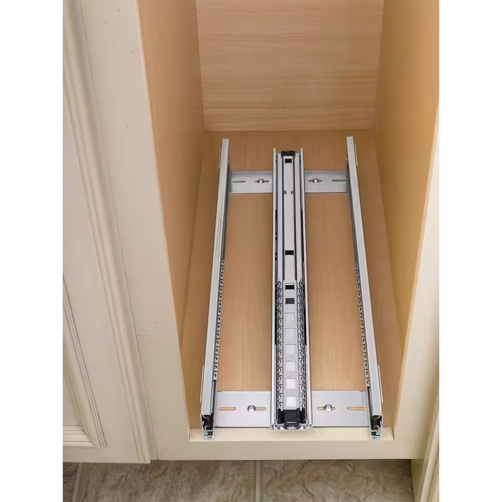 Pull-Out Kitchen Cabinet Shelf Organizer with Soft-Close Function