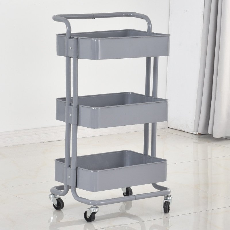 Creative Design Mobile Storage Cart 6 Tier Kitchen Rotating Storage Trolley Drawer Cart Utility