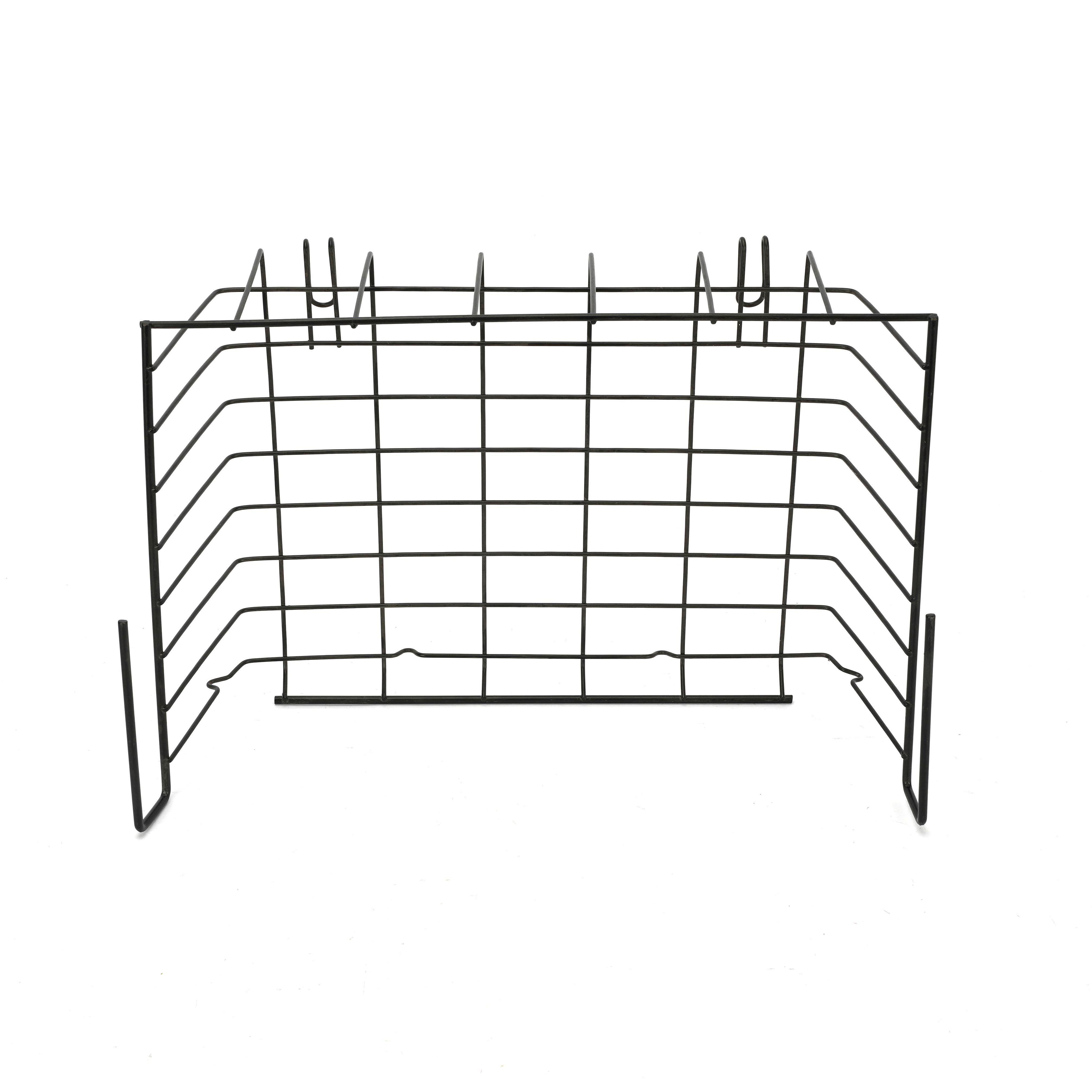 Black Hanging Cabinet Basket Multifunction Metal Kitchen Storage Basket
