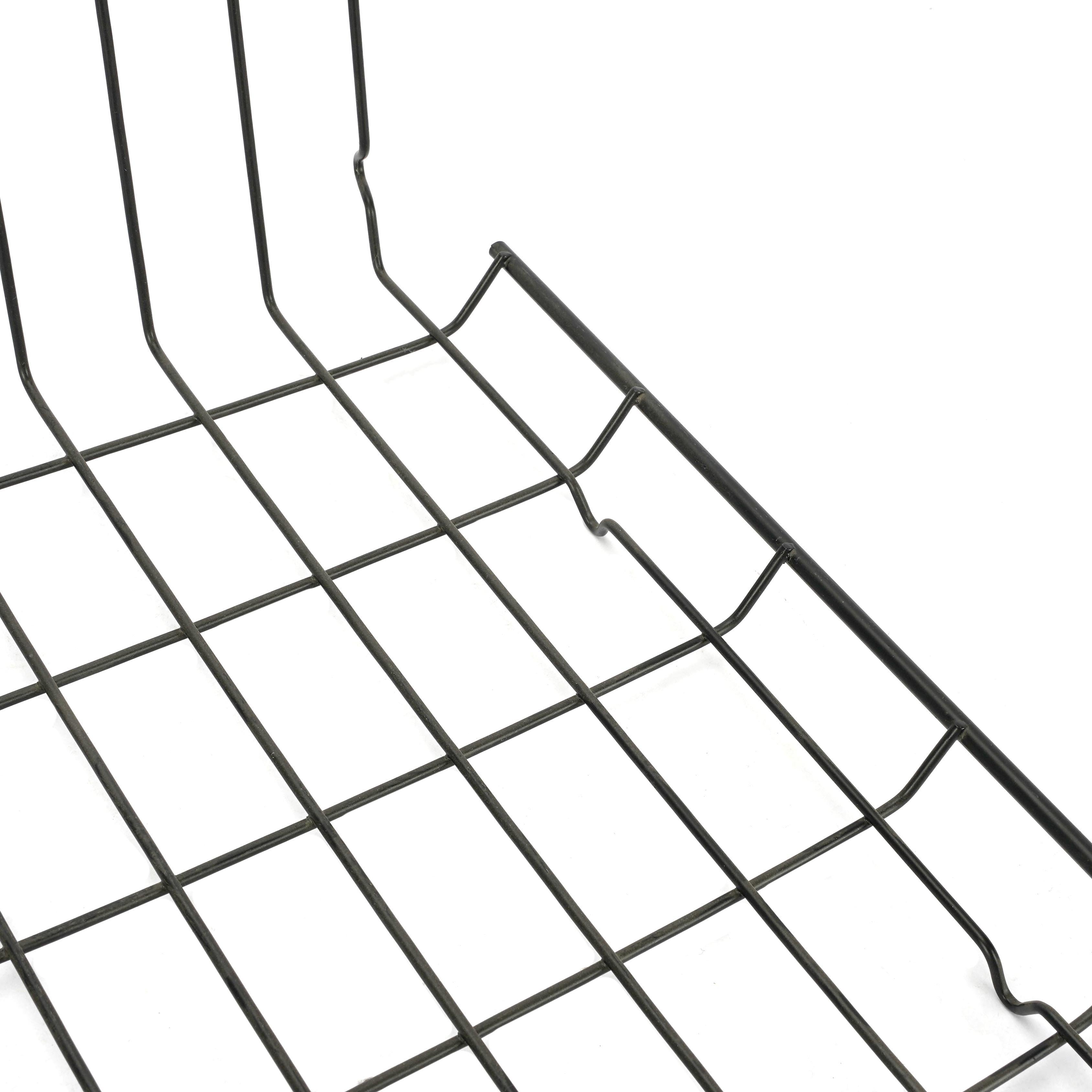 Black Hanging Cabinet Basket Multifunction Metal Kitchen Storage Basket