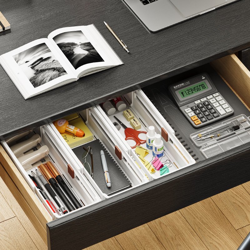 Wholesale Retractable Drawer Storage Organizer Bins Kitchen Bedroom Bathroom Expandable Storage Boxes