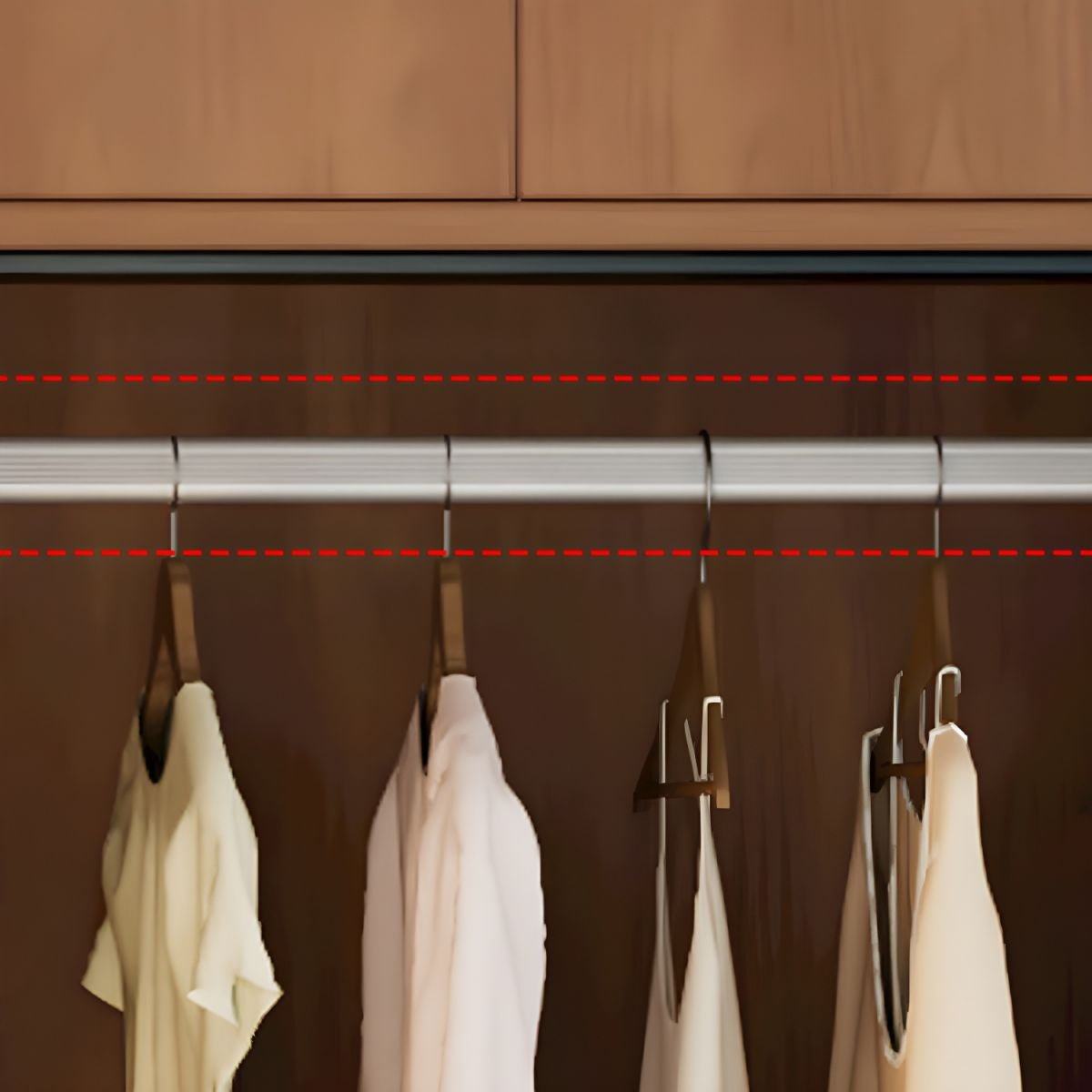 Modern Brown Sliding Doors Wardrobe Cabinet Solid Wood Wardrobe Closet
