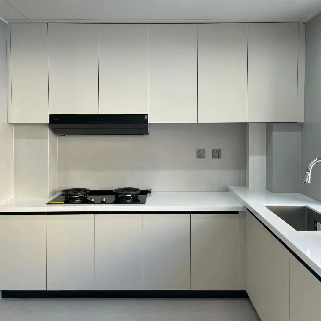 Whole house cupboard customization, kitchen integrated storage cupboard, modern U-shaped stove cupboard, integrated cupboard