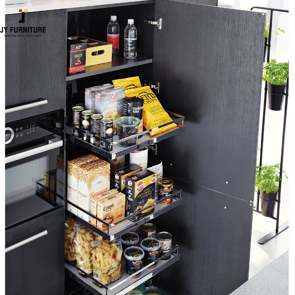 JY Furniture Vietnam Modern Design European Style RTA Shaker Black Room Dining Room Furniture Cabinet Buffet Kitchen