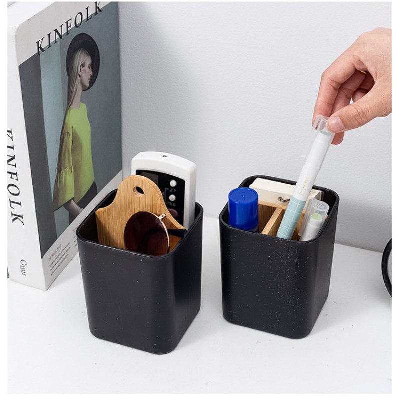 Toothbrush Holders for Bathrooms Toothpaste Organizer with Bamboo Divider for Vanity Countertop