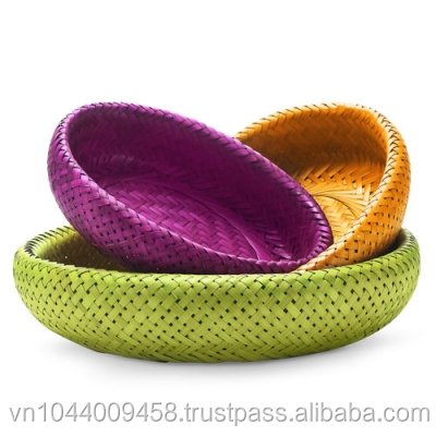 COLORFUL BAMBOO BASKET