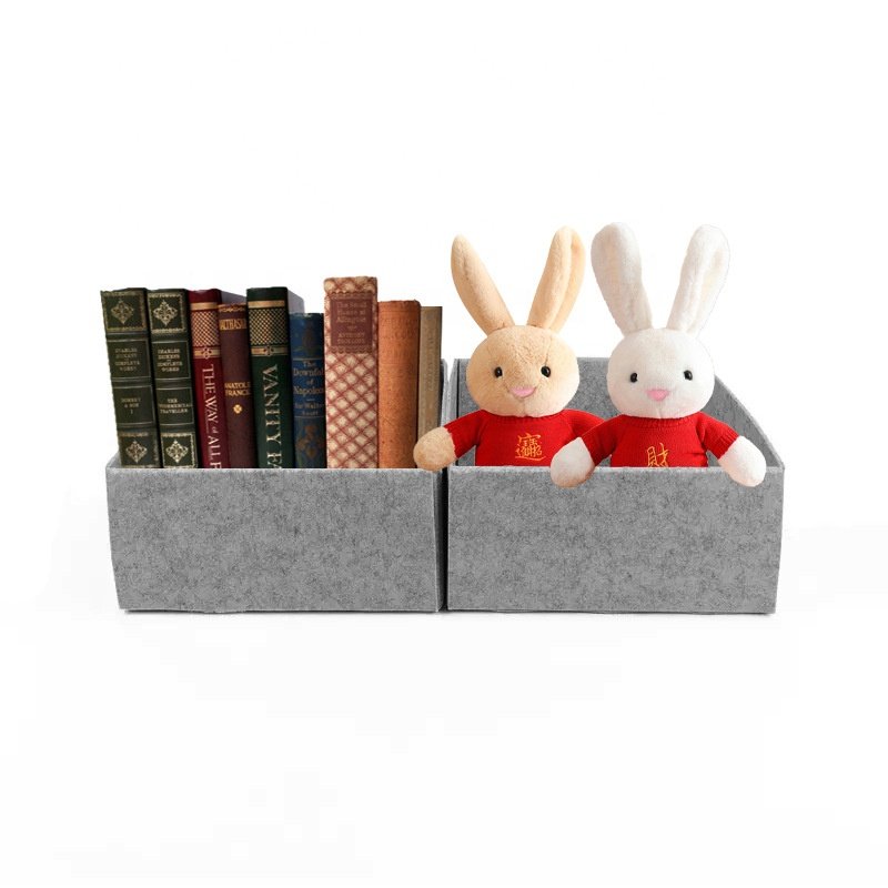 Factory Best Household Items Storage Boxes Pull Out Drawer Cabinet Organizer Felt Toy Organizer Stylish Durable Felt Material