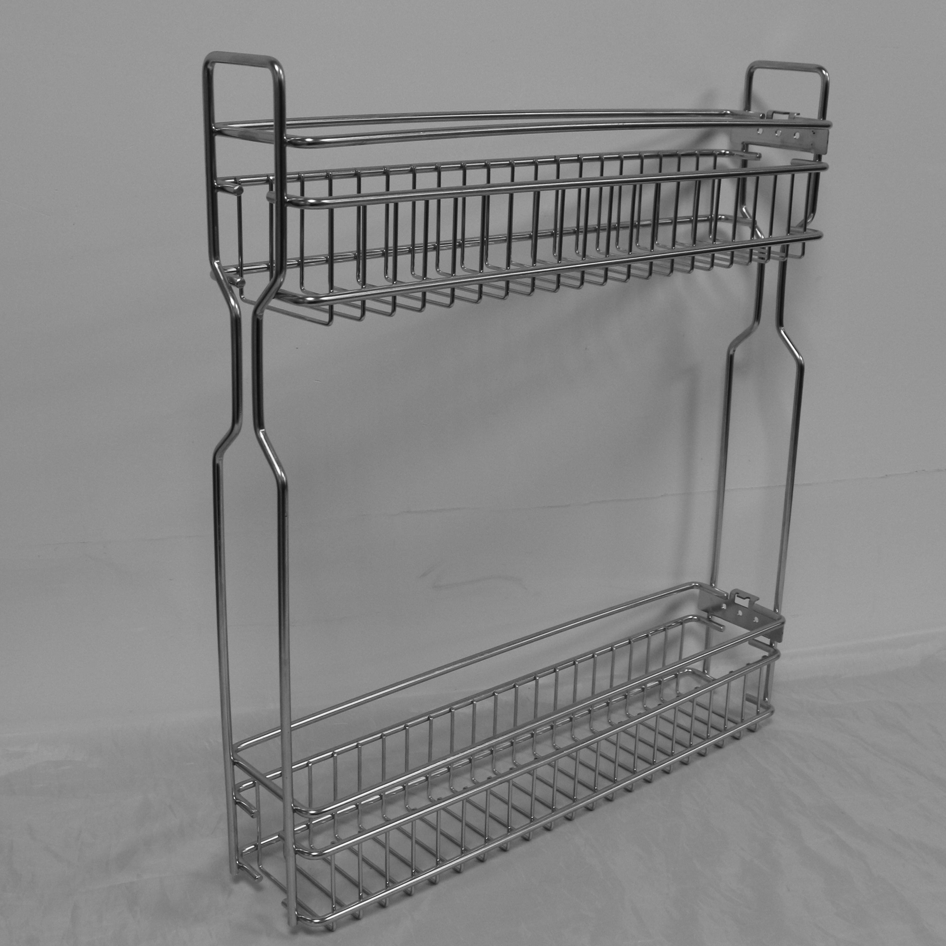 150mm 200mm 250mm cabinet sliding wire bottle rack basket drawer kitchen storage iron pull out blind corner kitchen organizer