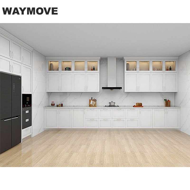 WAYMOVE High quality melamine plywood design affordable modern kitchen cabinet