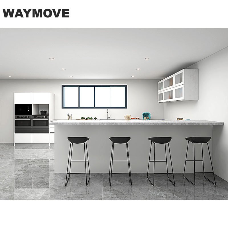 WAYMOVE High quality melamine plywood design affordable modern kitchen cabinet