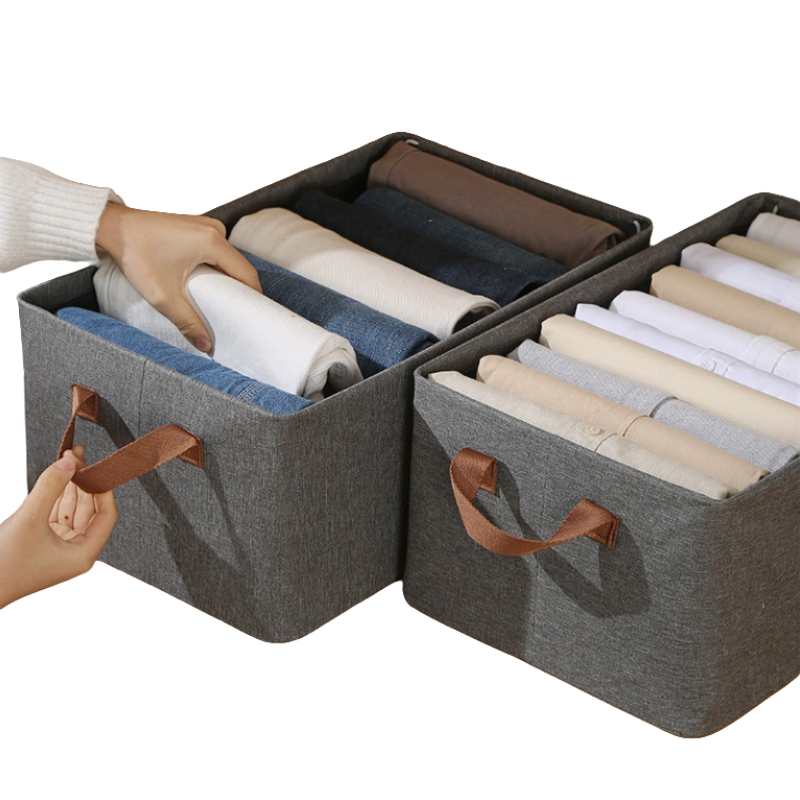 Factory Price Underwear Storage Containers With Handle Large Bedroom Drawers Organizer Stackable Closet Storage Bins