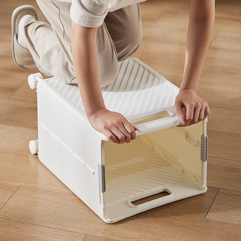 Large Plastic Storage Drawers Cart for Laundry & Washing Basket Organize Dirty Clothes