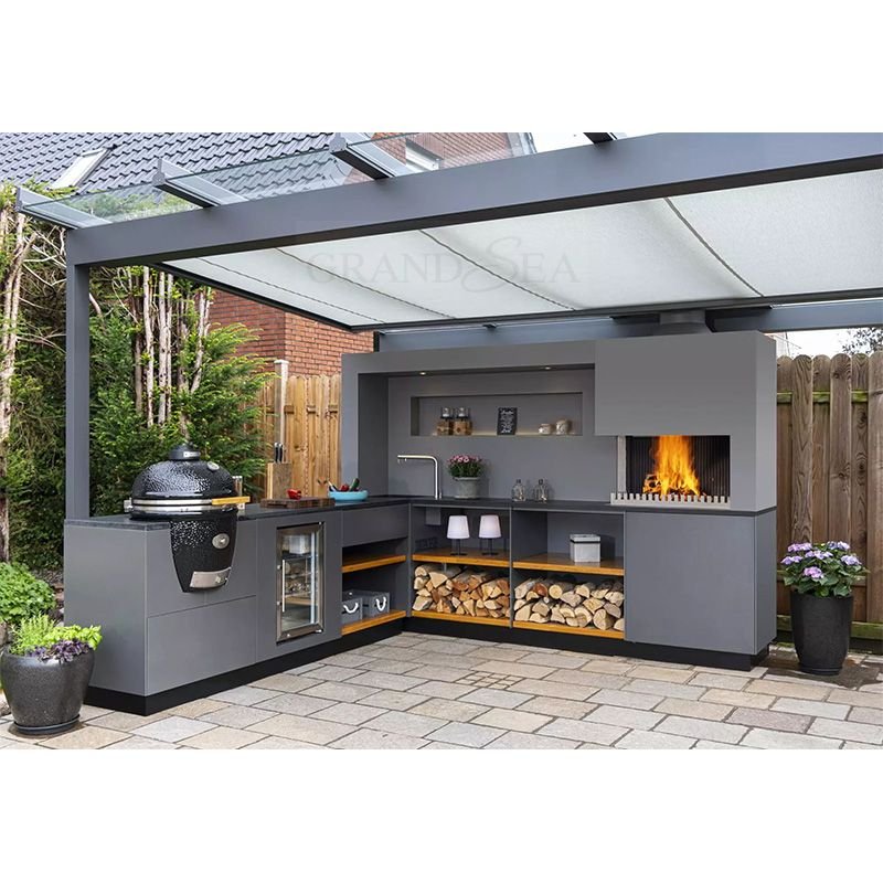 Stainless Steel Gas Grill Cooking Barbecue Grill Large Grill Outdoor Kitchen BBQ Island