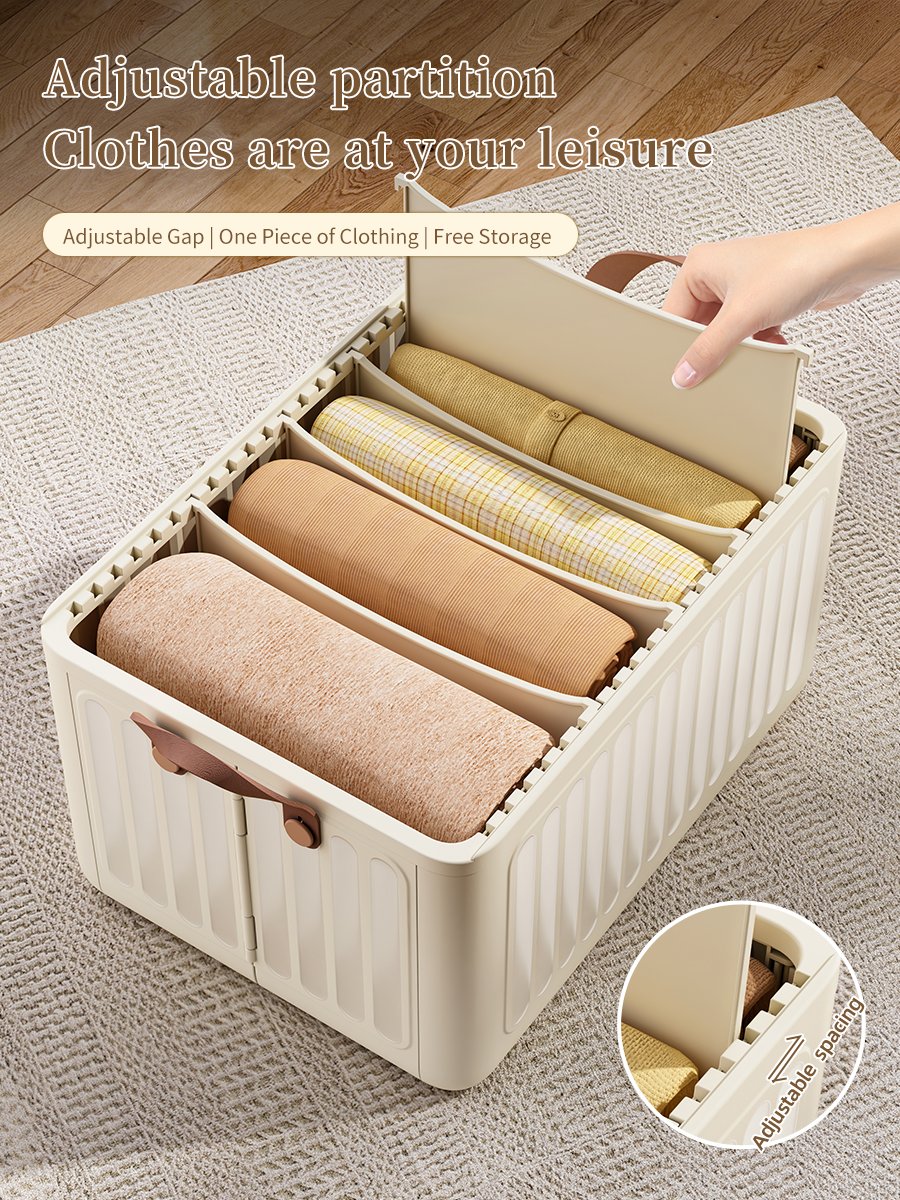 2024 Pants Clothing Storage Box Wardrobe Clothes Storage Organizer Underwear T-Shirt Sweater Storage Cabinet Drawer Organizer