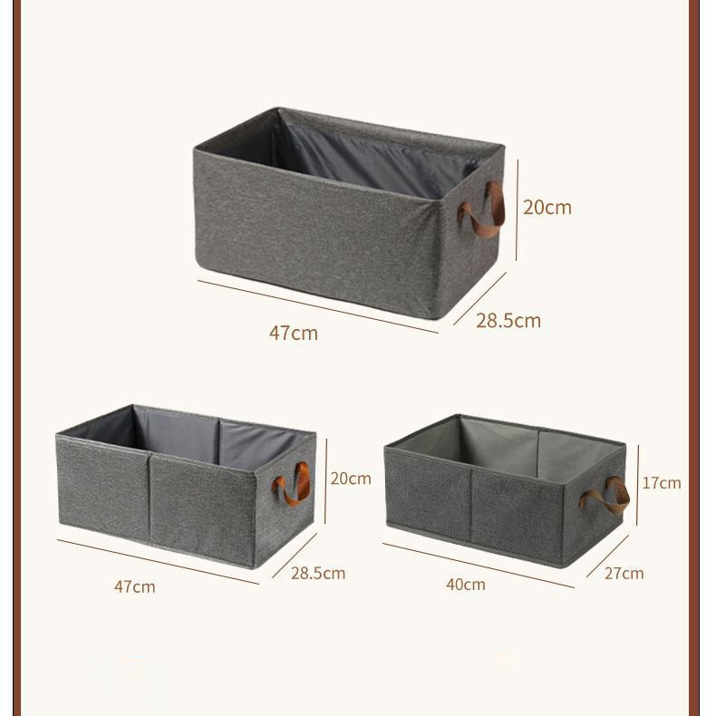 Collapsible Clothes Organizer for Jeans Washable Fabric Closet Storage Box Drawers Foldable Clothing Storage Bins with Handle