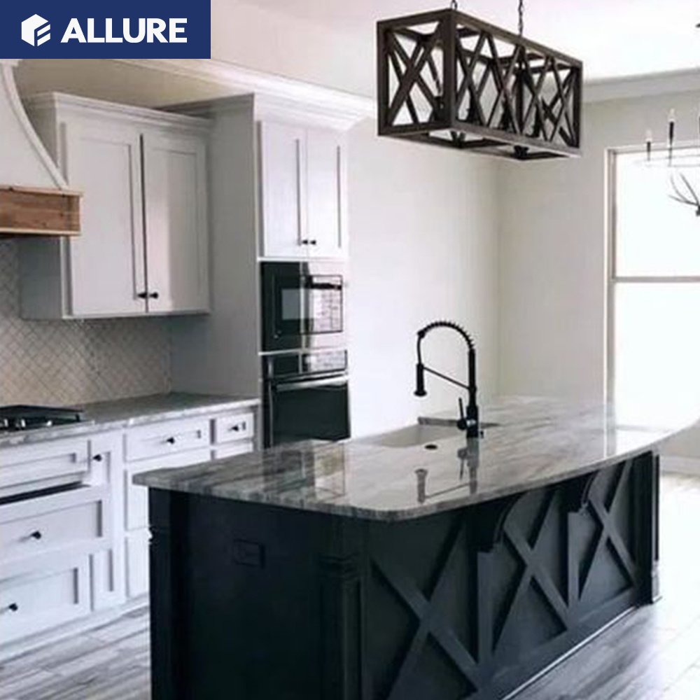 Allure birch american classic foshan old style luxury solid wood modern kitchen cabinets vietnam