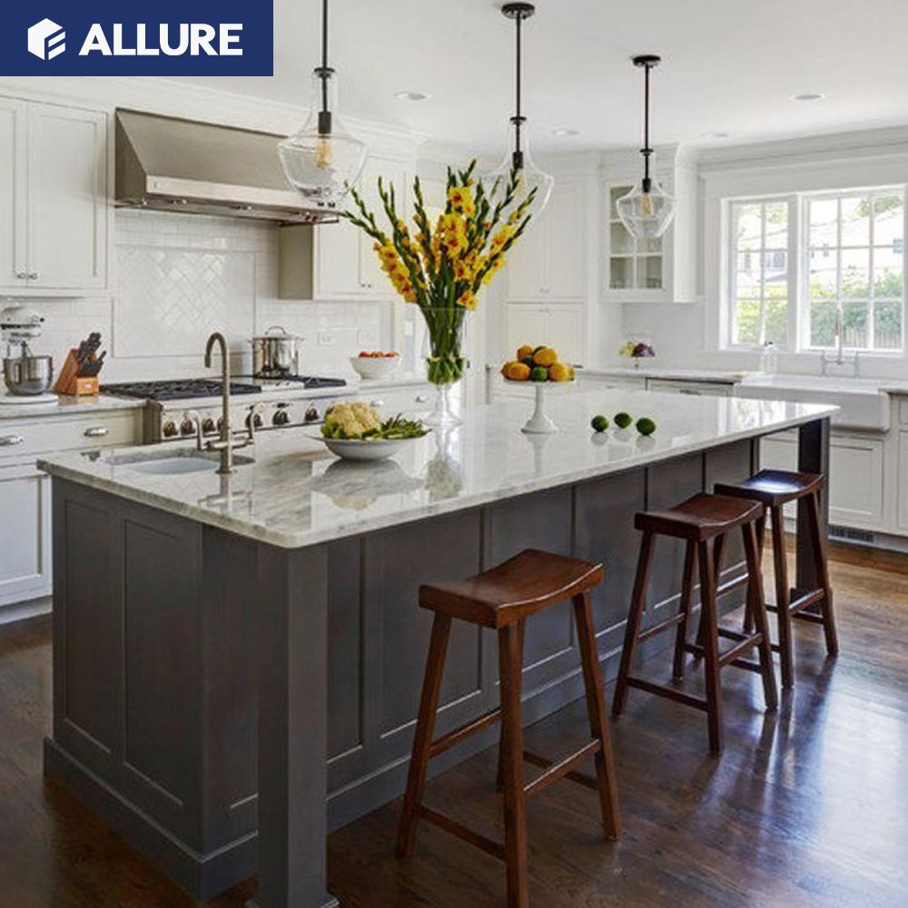 Allure birch american classic foshan old style luxury solid wood modern kitchen cabinets vietnam