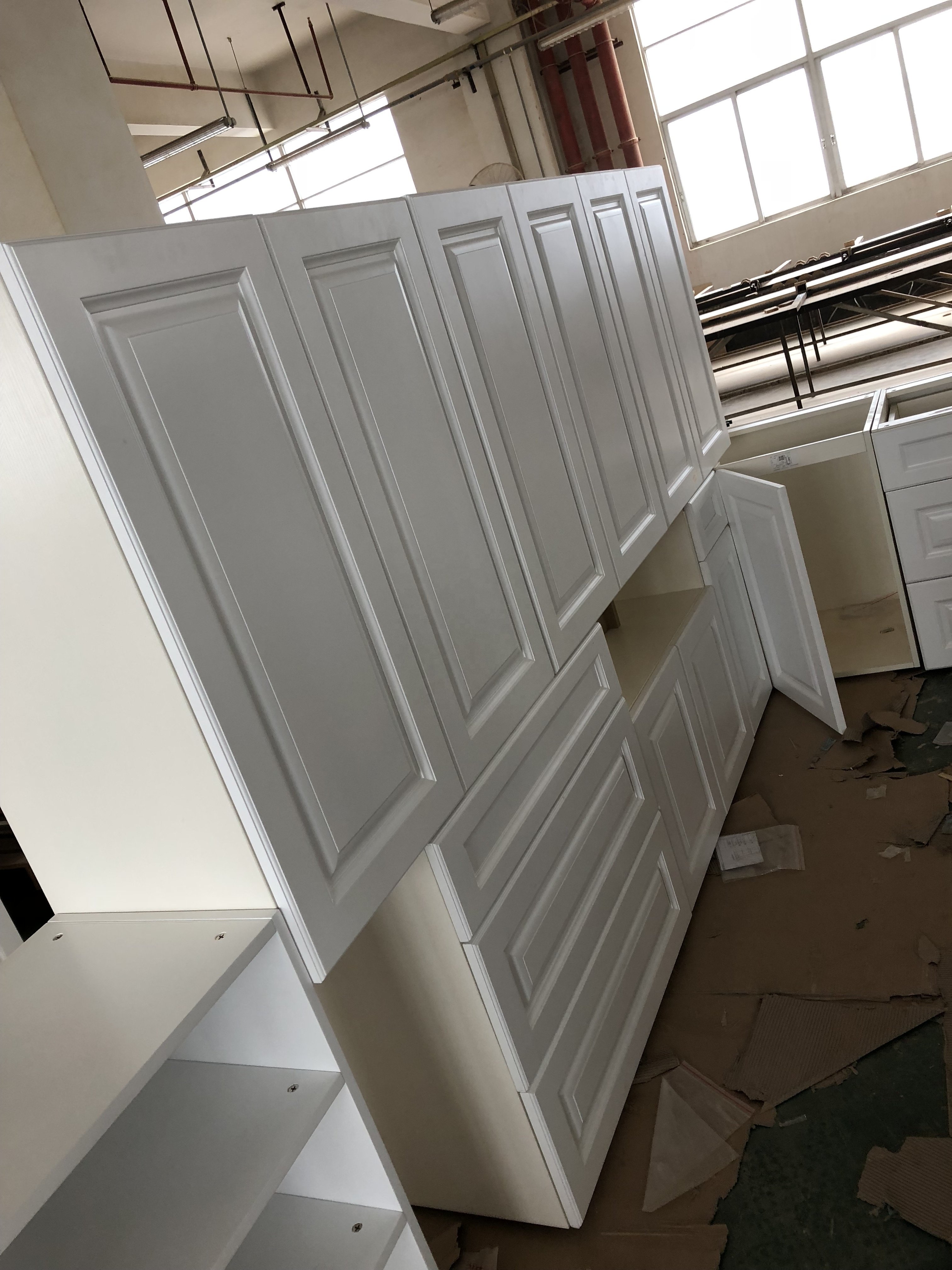 Hot Selling Australia White Solid Wood Kitchen Cabinet Designs