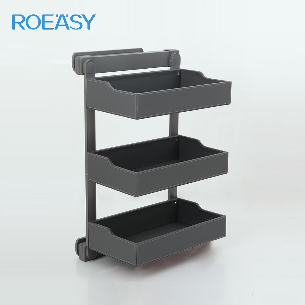 ROEASY wholesale wardrobe pullout basket for clothes pants soft close pull out drawers for clothes closet organizers