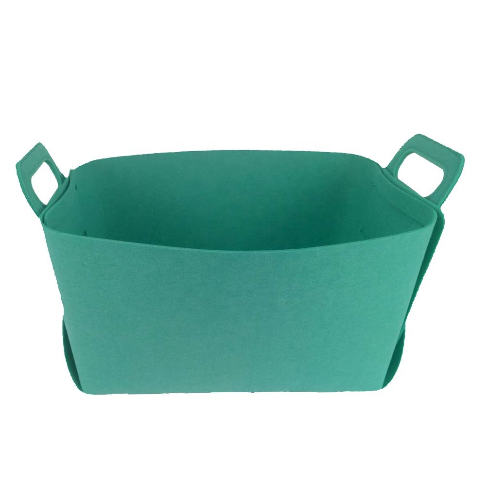 Custom Foldable Felt Laundry Storage Bag Bin Basket For Home