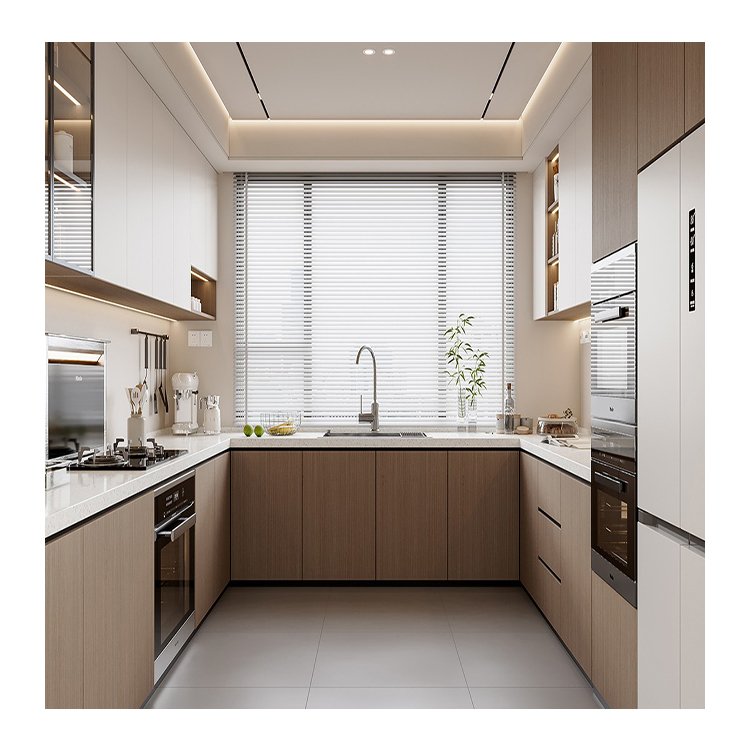 Custom Cabinetry Australian Kitchen Cabinet Smart Wooden Handless Lacquer Kitchen Cupboard For House