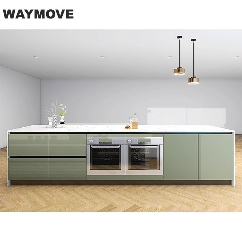 WAYMOVE Kitchen Furniture Design Wood Veneer Kitchen Cabinet For Wholesales