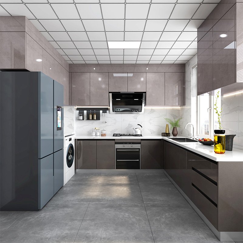 China factory directly sale custom italian style modern designs shaker kitchen furniture cabinets