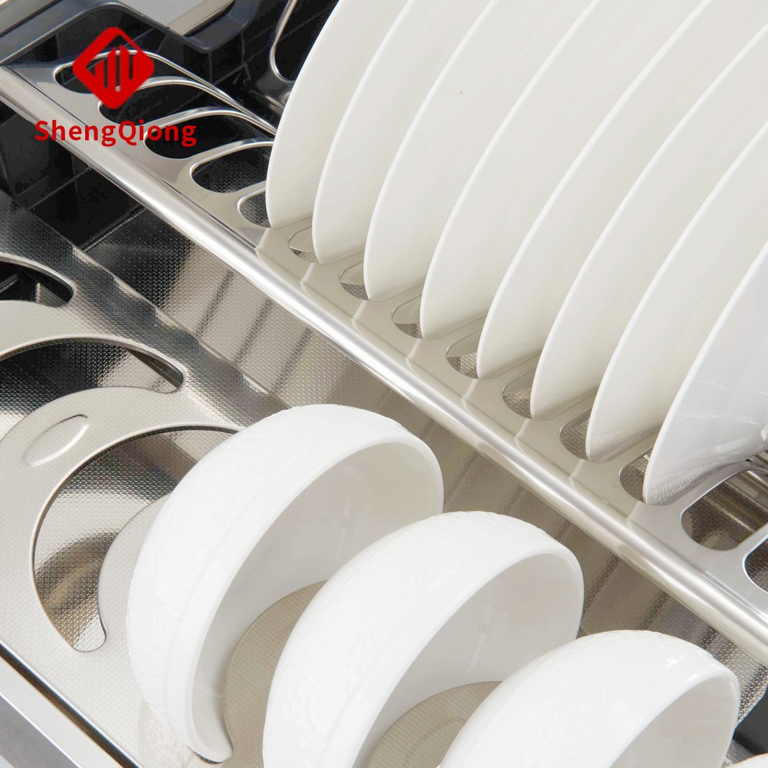 SHENGQIONG Kitchen Accessories Storage Kitchen Pull out Basket Drawer Sliding Basket Cabinet Steel Plate Basket