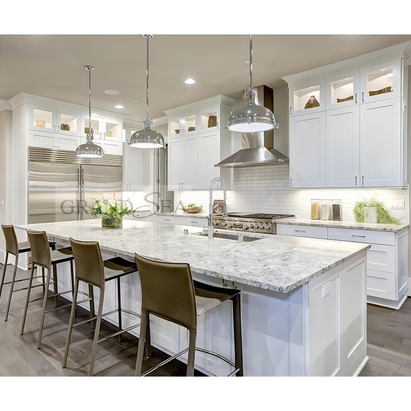 Foshan Customized Wholesale White Cheap Kitchen Furniture Modular Kitchen Cabinet Designs RTA PVC Modern Kitchen Cabinets