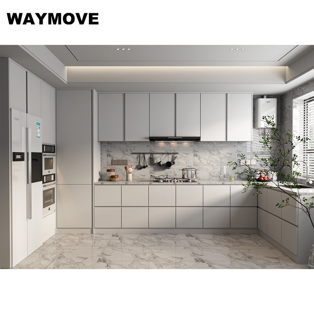 WAYMOVE Modern 3-Meter Smart Furniture Kitchen Cabinet Set with Sink Assembled Modern Design Kitchen Storage
